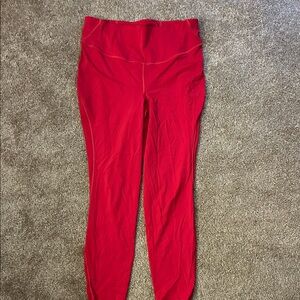 lululemon athletica Red Leggings